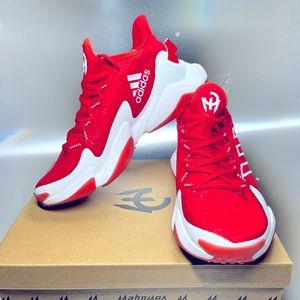 Adidas Impact FLX Mahomes Football Training Shoes Sz 5-1/2 Red White HR0438
